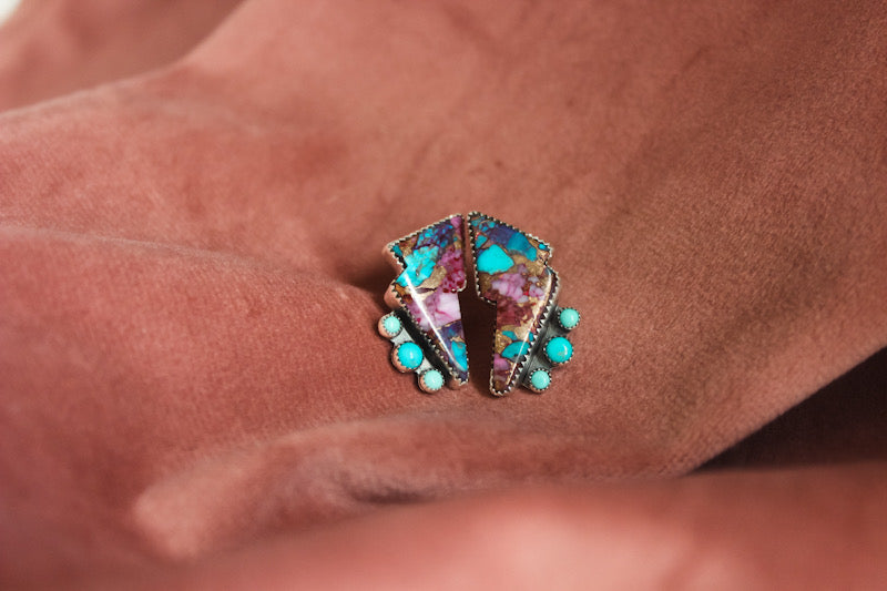 Purple Mohave Bolt Studs