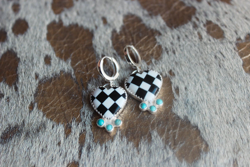 Checkered Heart Huggies