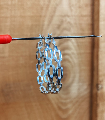 Chunky Paperclip Hoops