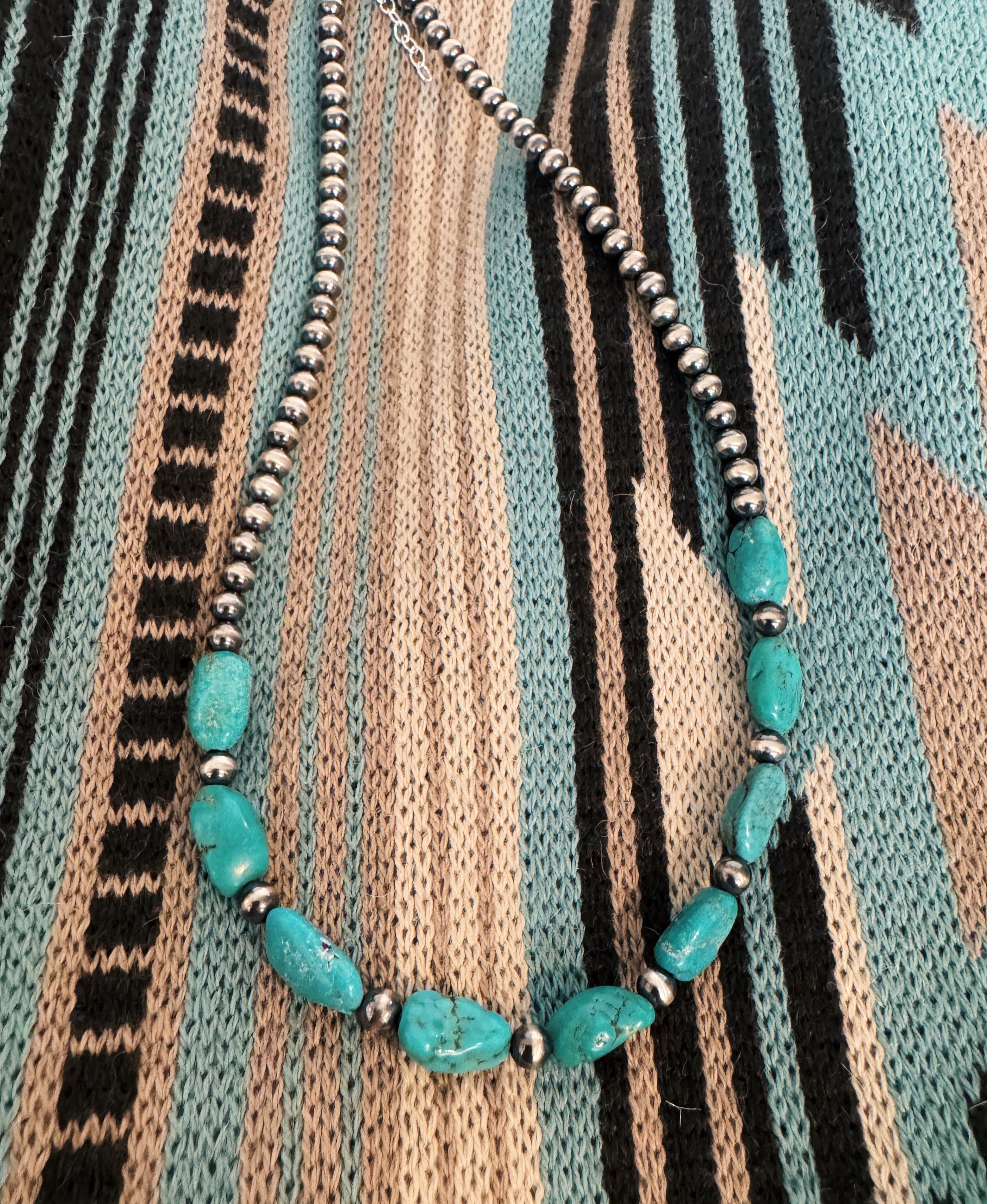 Chinese Turquoise and NP necklace
