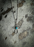 Turquoise Rope Cross