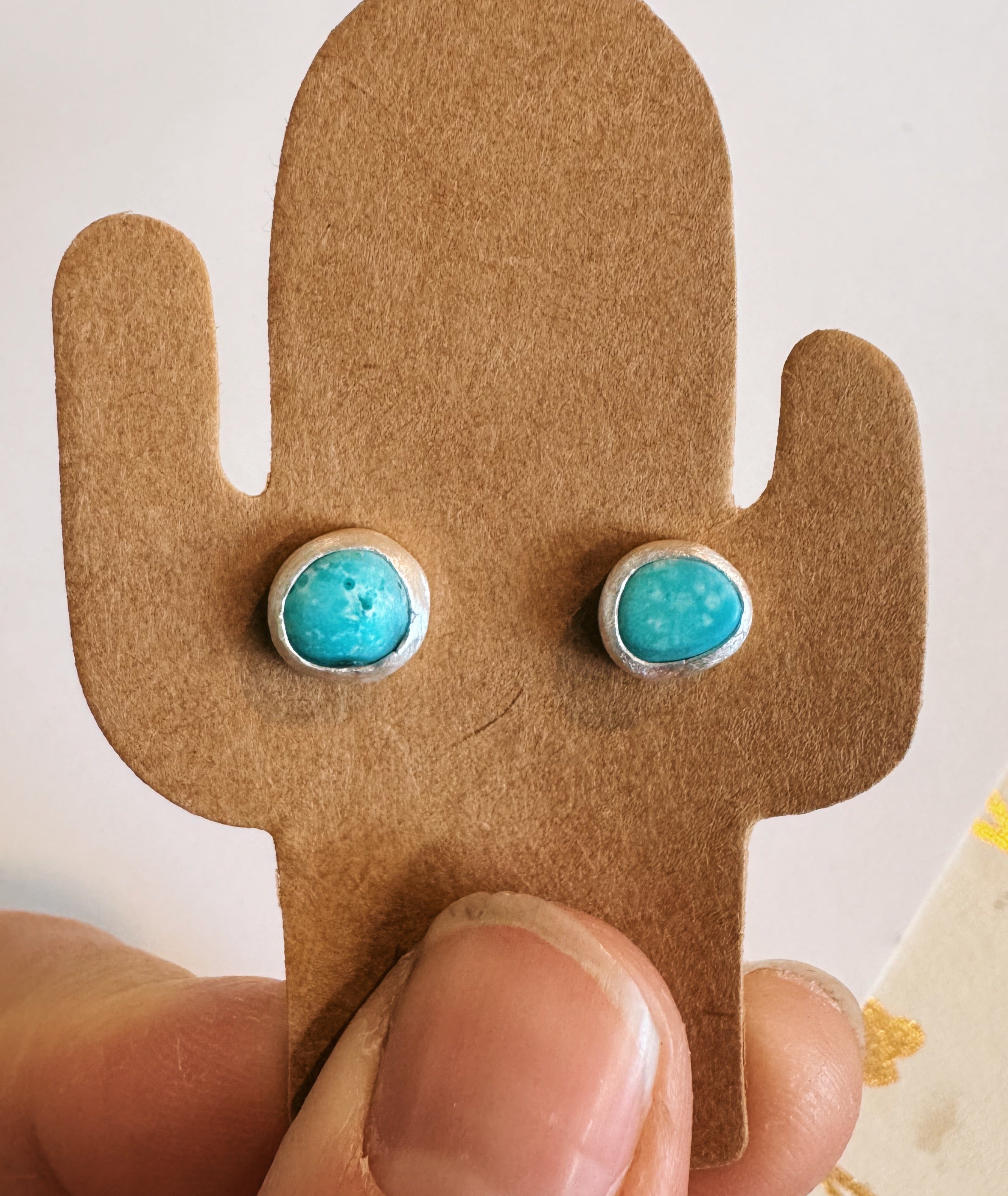 Kingman Turquoise Studs