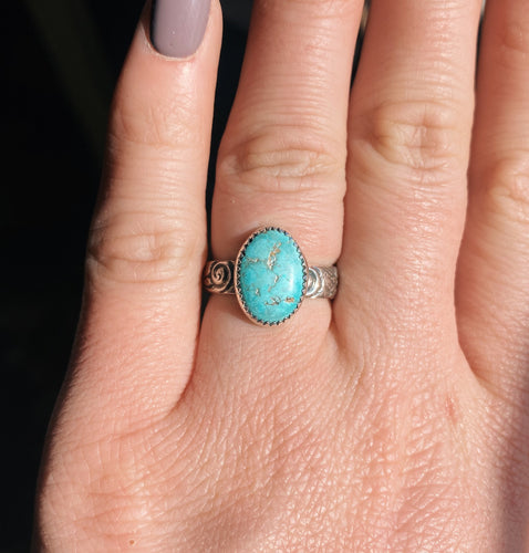 Turquoise Mountain Ring - Size 8