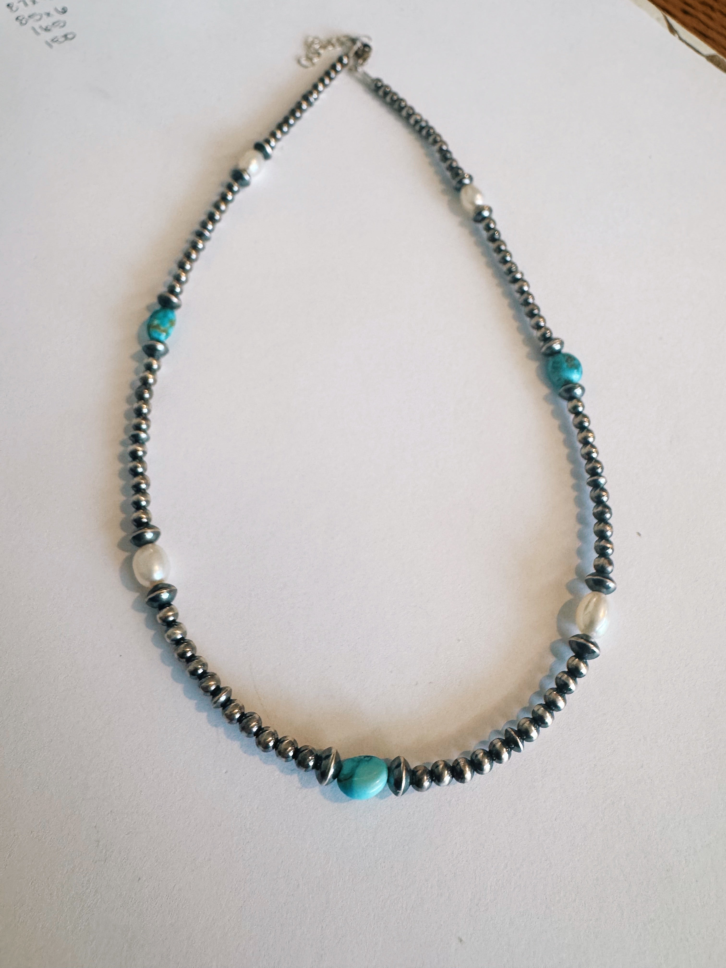 Pearl & Turquoise NP Choker