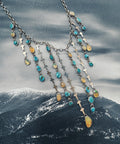 Kingman & Opal Waterfall Necklace & Earring Set