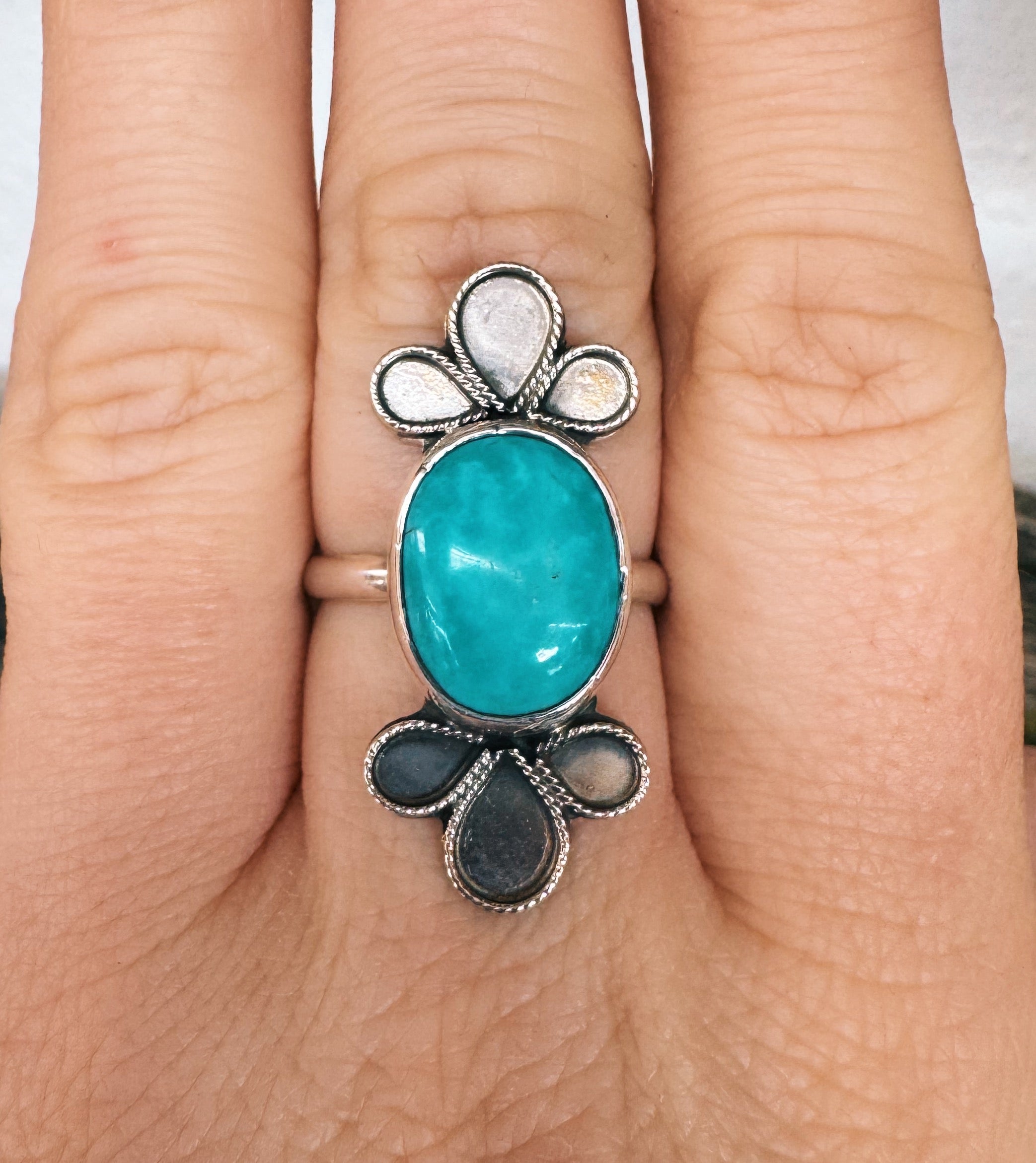 Tyrone Turquoise Ring - Adjustable