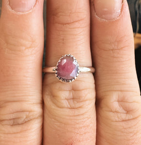 Ruby in Quartz Ring - Size 8.5