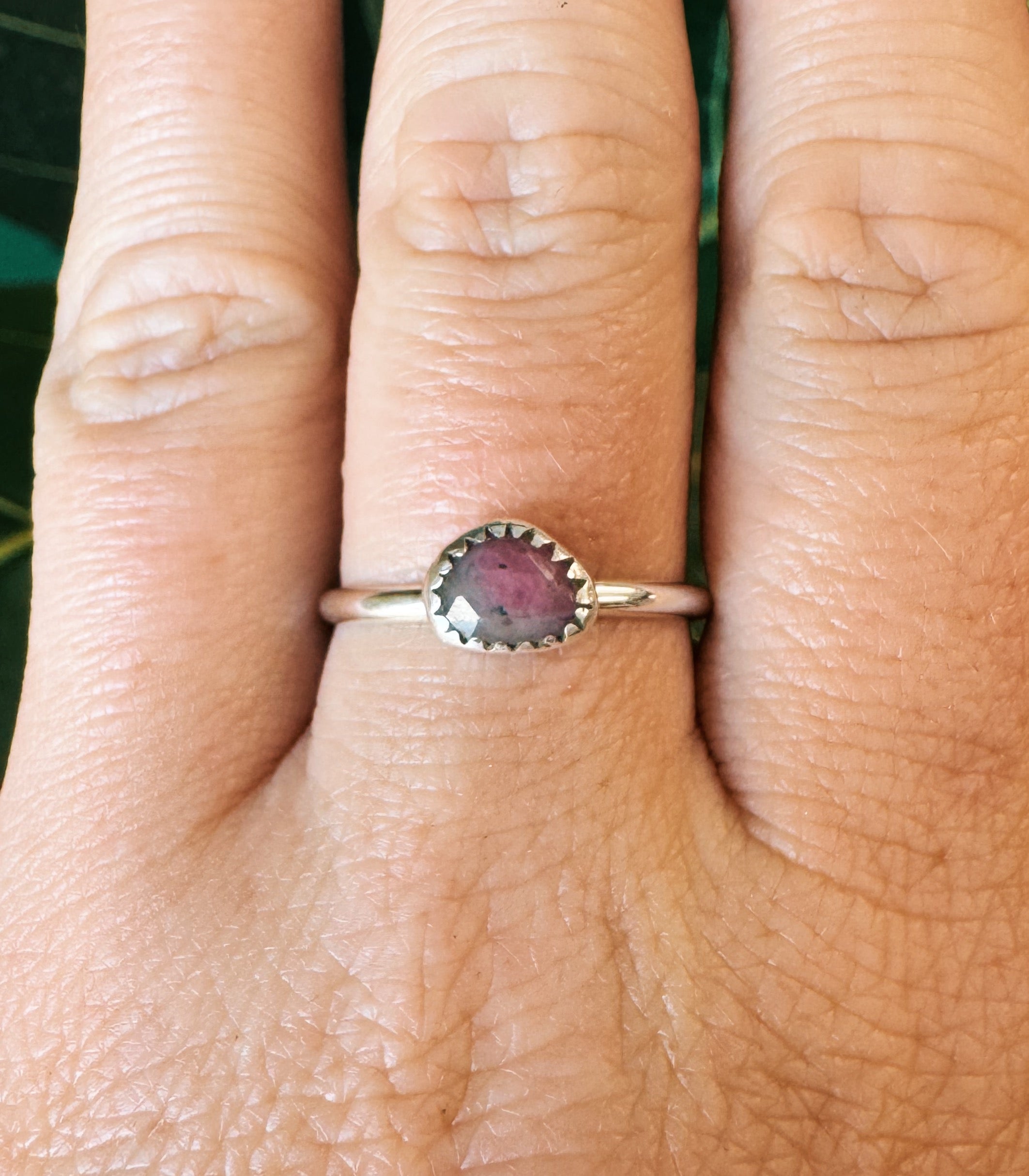 Ruby in Quartz Ring - Size 11
