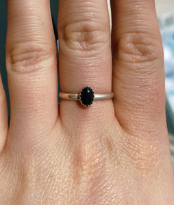 Black Onyx Ring - Size 9.5
