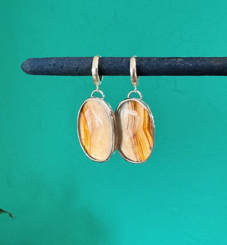 Montana Agate Huggies