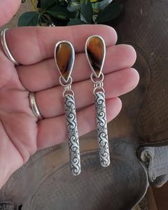 Montana Agate Bar Dangles