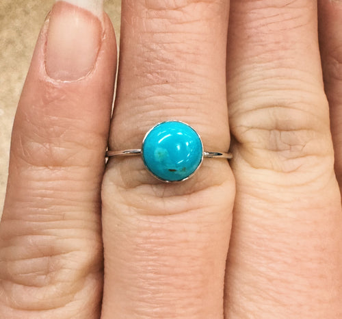 Dainty 8mm Kingman Stacker Ring