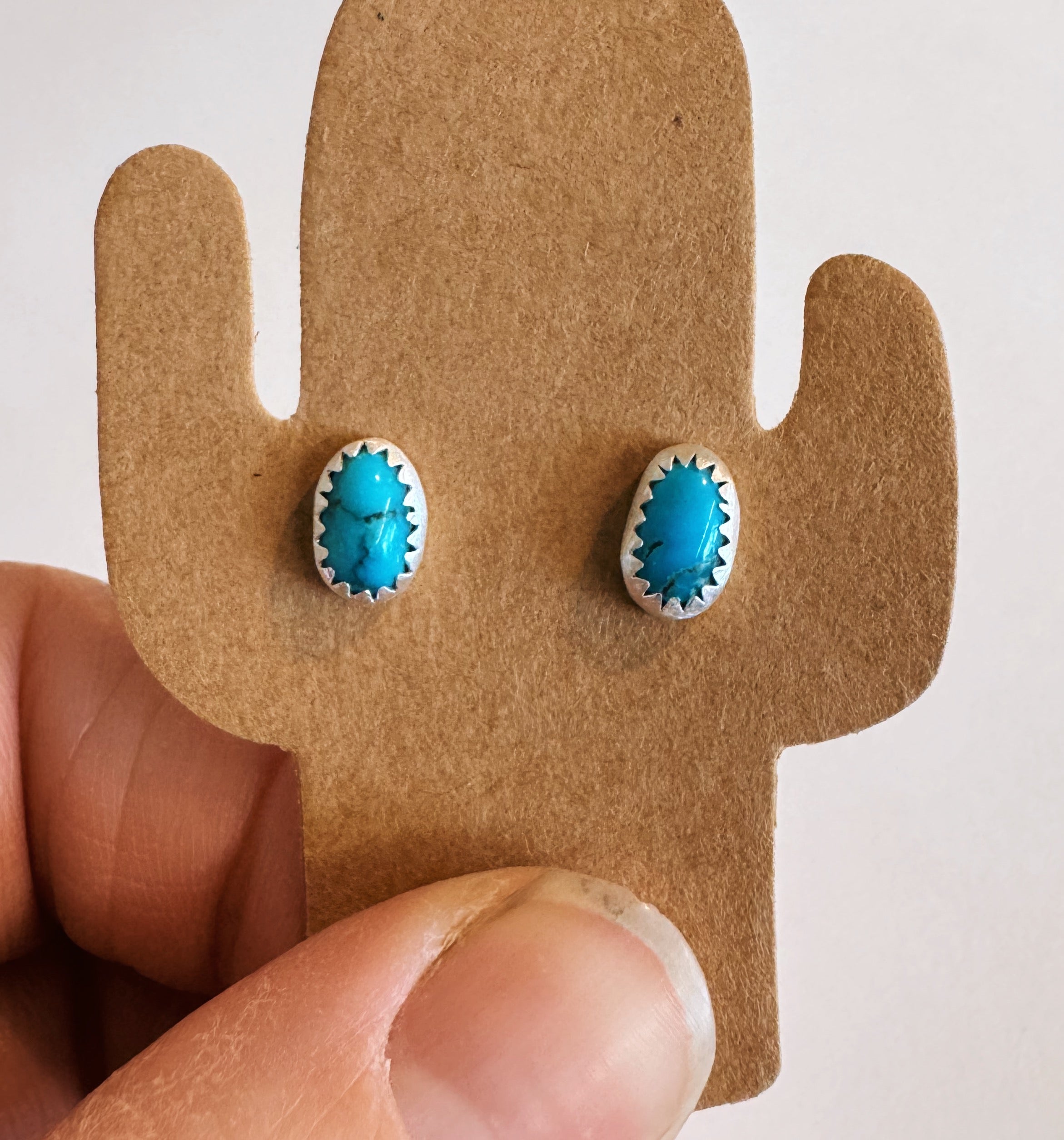 Kingman Turquoise Studs