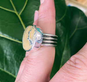 Caramel Prince Variscite Ring - Size 9