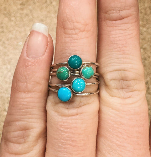 Dainty 5mm Kingman Stacker Ring
