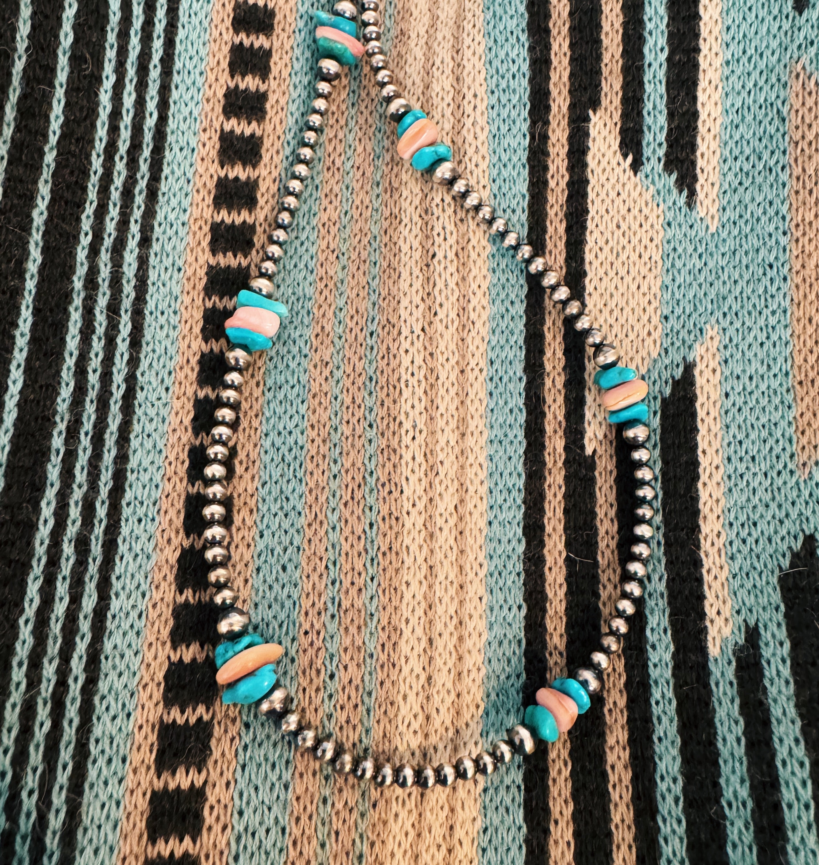 Kingman & Pink Conch Np Necklace