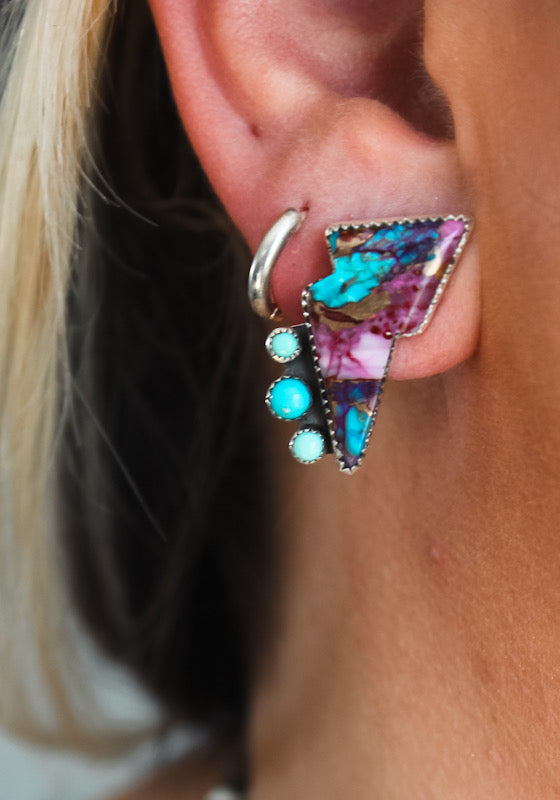 Purple Mohave Bolt Studs
