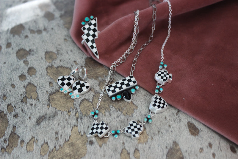 Checkered Heart Huggies