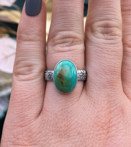 Turquoise Mountain Ring - Size 9.25