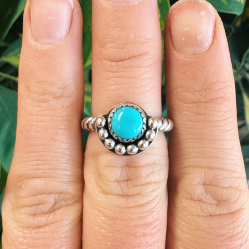 Kingman Turquoise Ring - Size 6.5