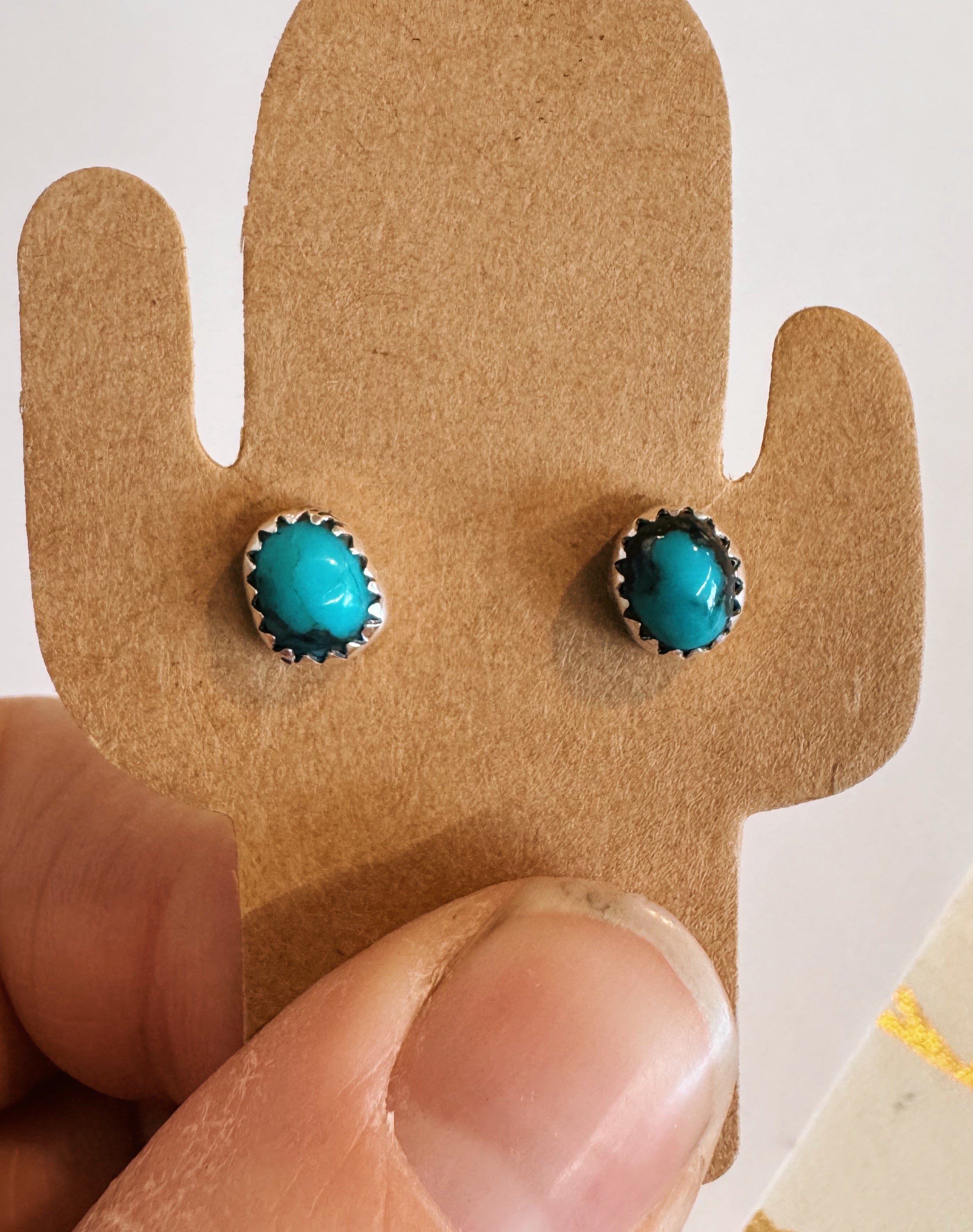 Kingman Turquoise Studs