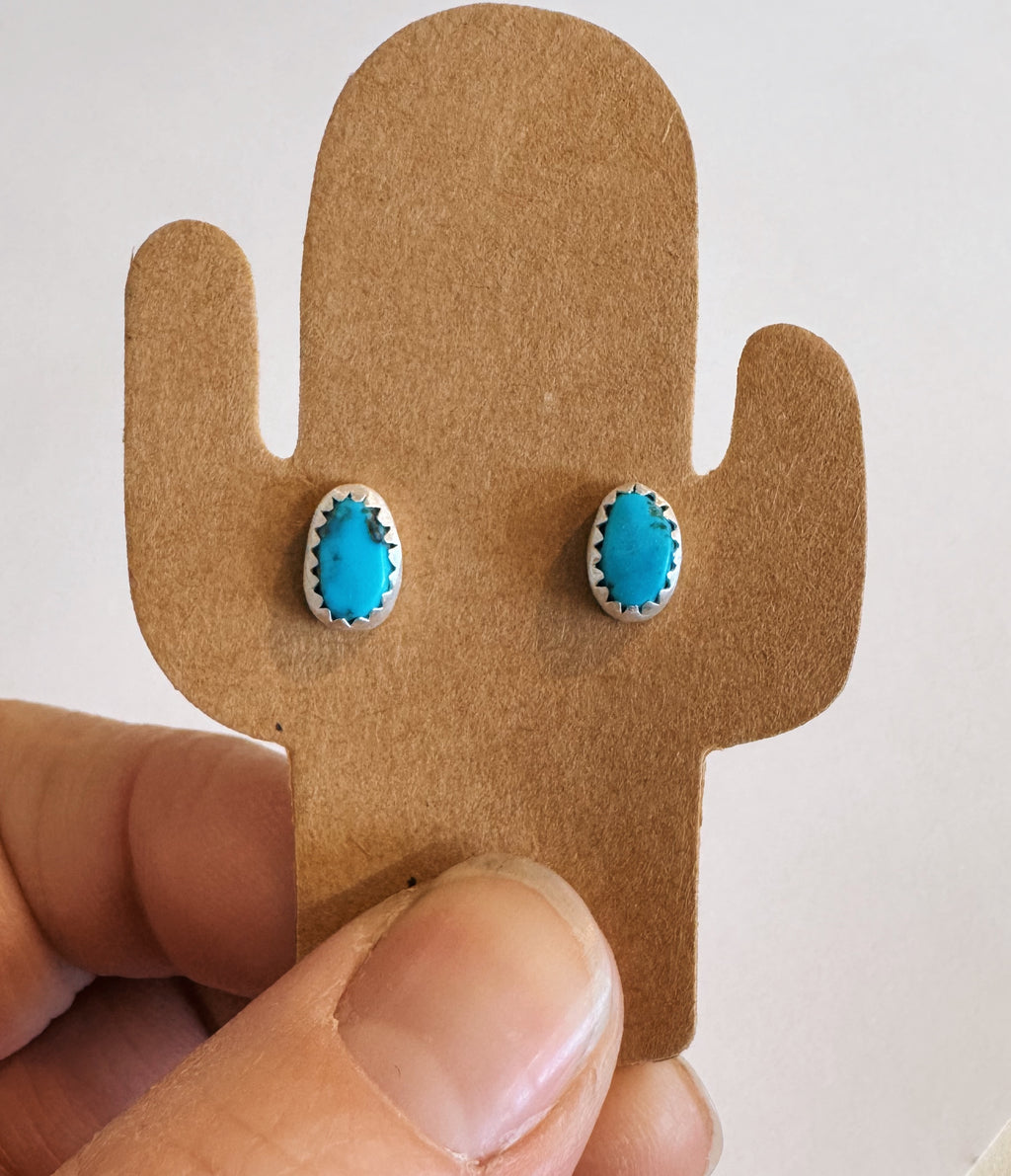 Kingman Turquoise Studs