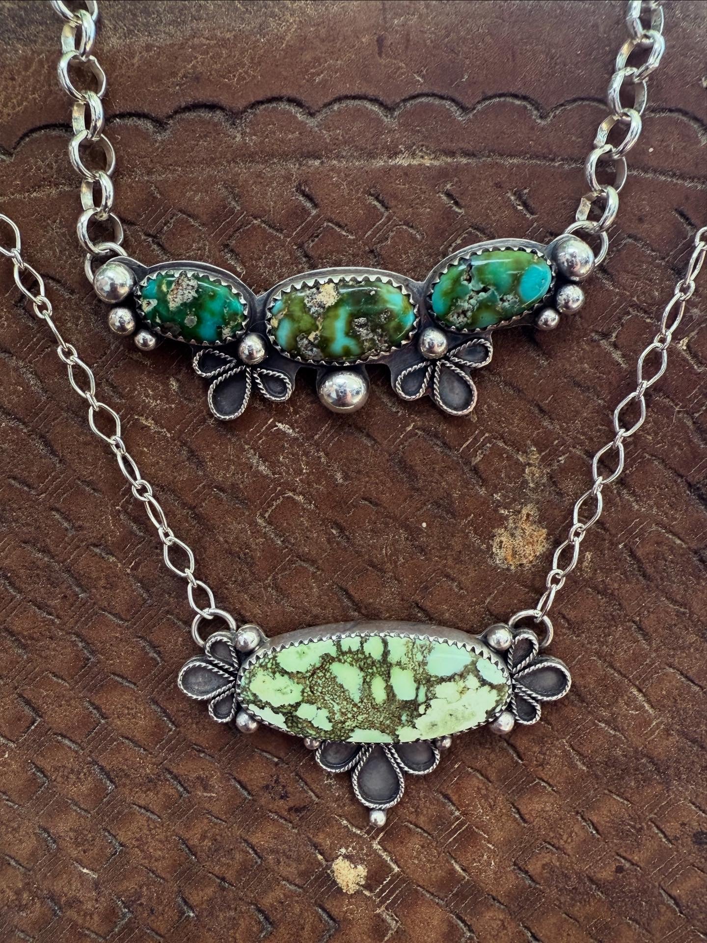 Damele Variscite Filigree Pendant