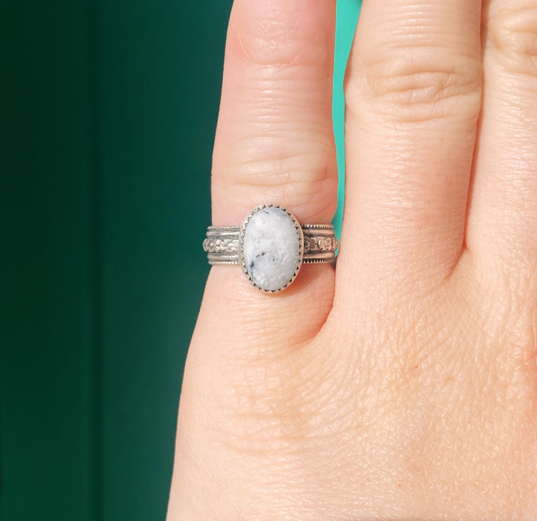 White Buffalo Ring - Size 6