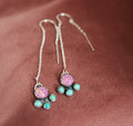 Pink Opalite Ear Threaders