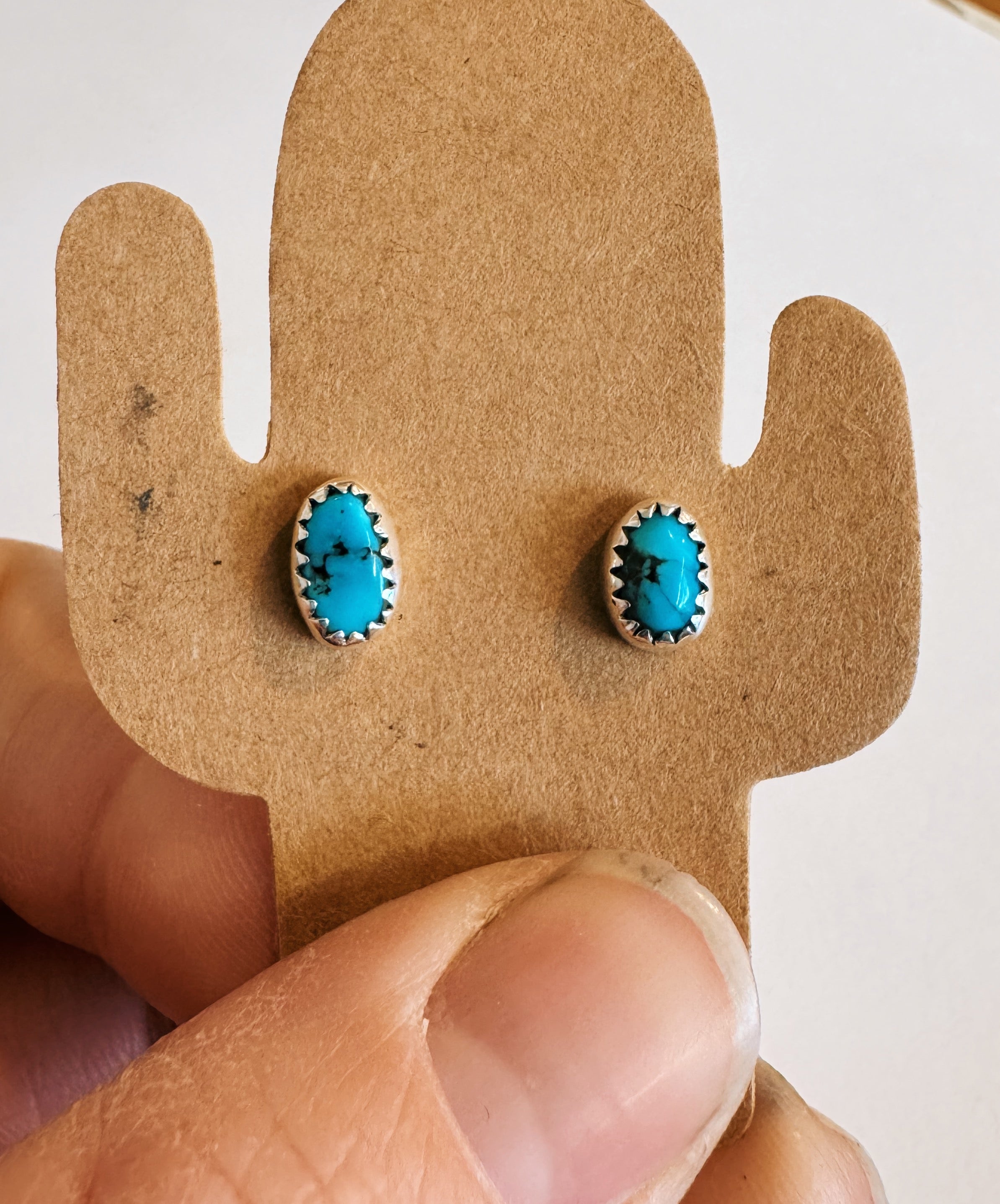 Kingman Turquoise Studs