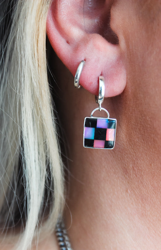 Opalite Checkered Huggies