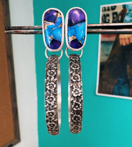 Purple Mojave Hoops