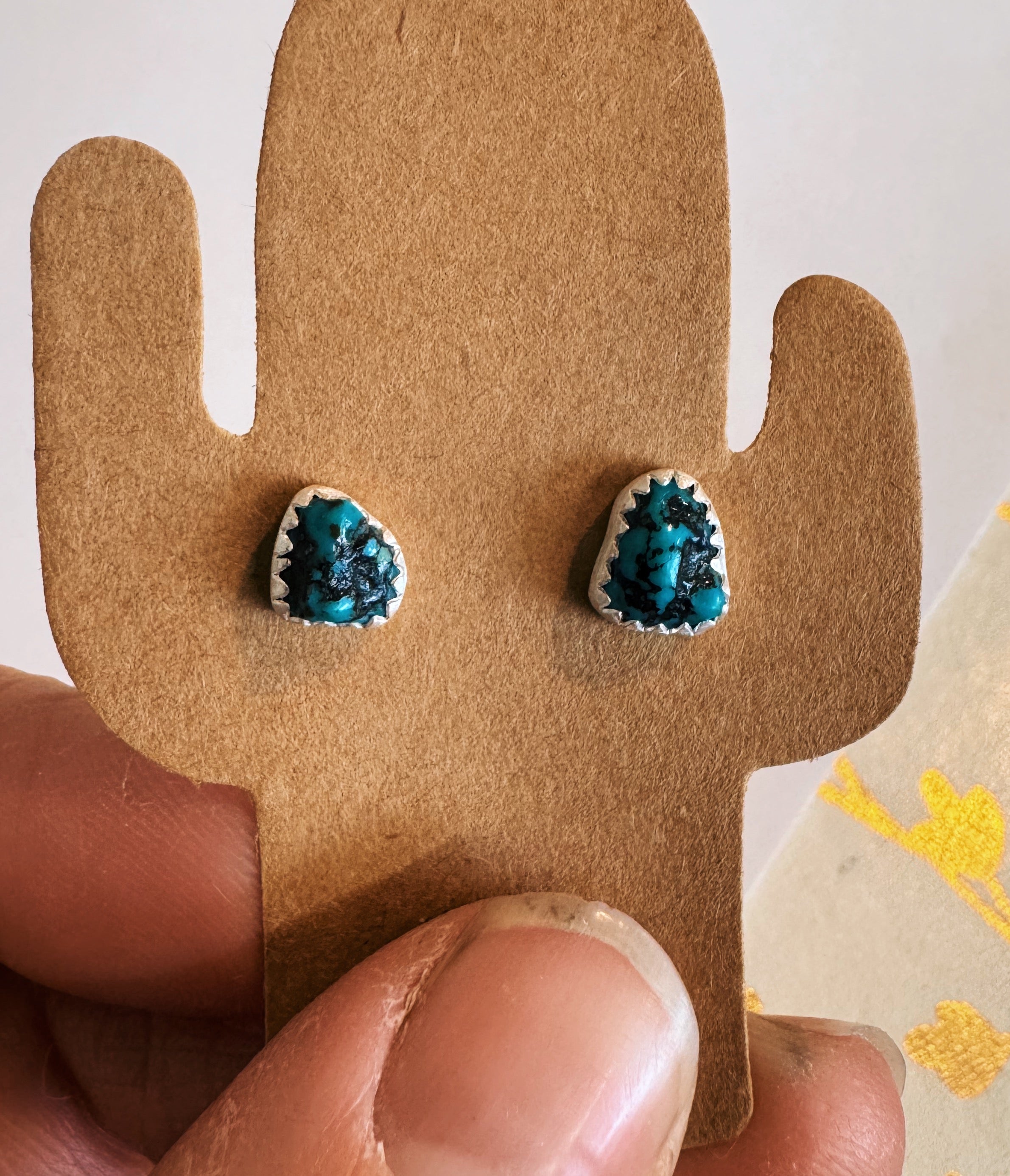 Kingman Turquoise Studs