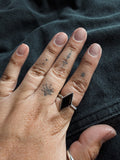 Faceted Onyx Ring