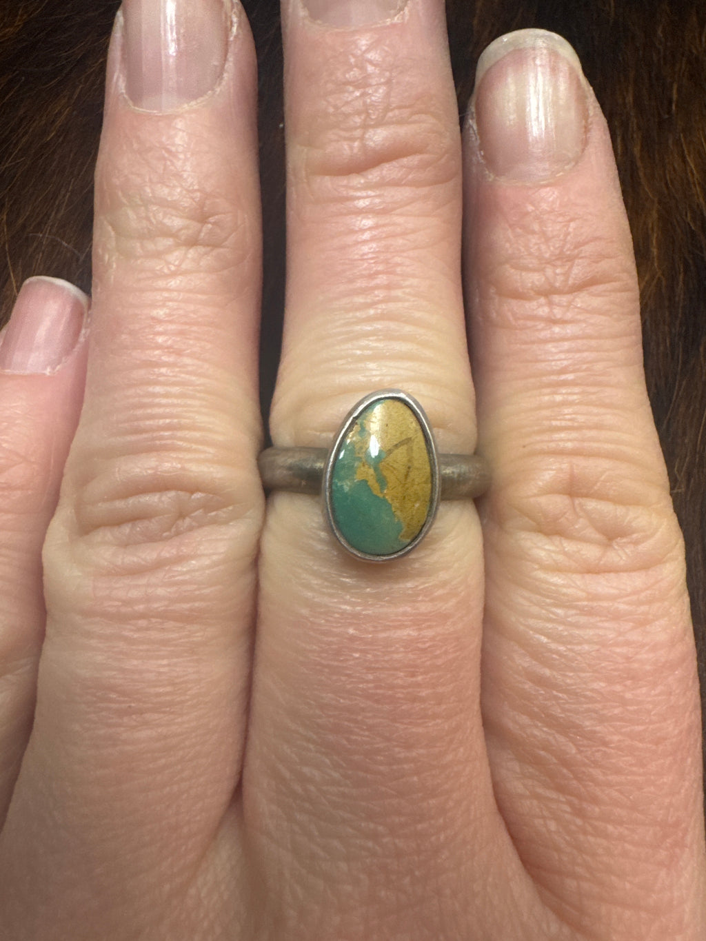 Turquoise Stacker Ring size 9.5
