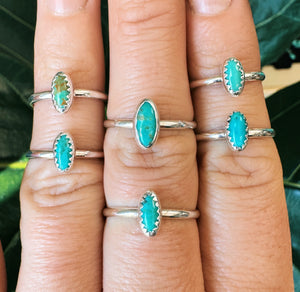 Dainty Kingman Oval Rings