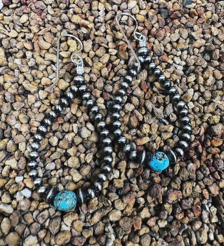 Kingman Nugget NP Teardrop Earrings