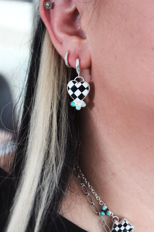 Checkered Heart Huggies