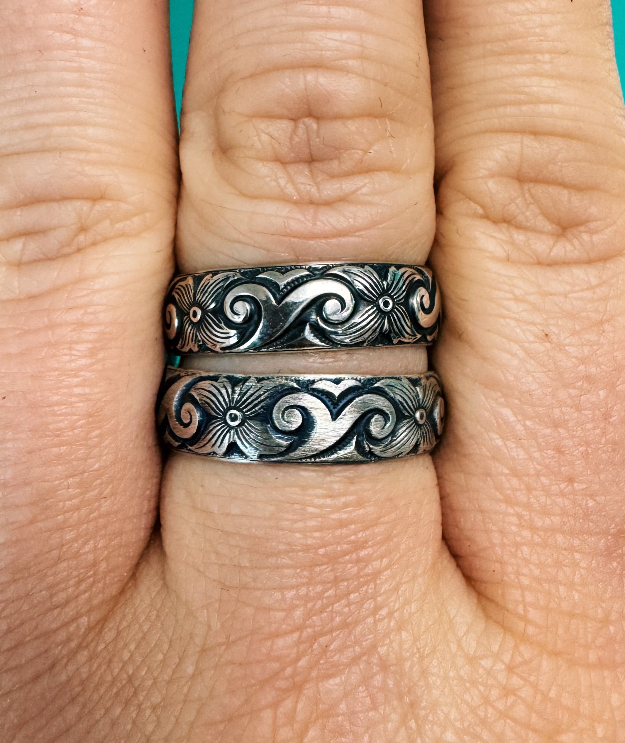 Floral Scroll Stacker