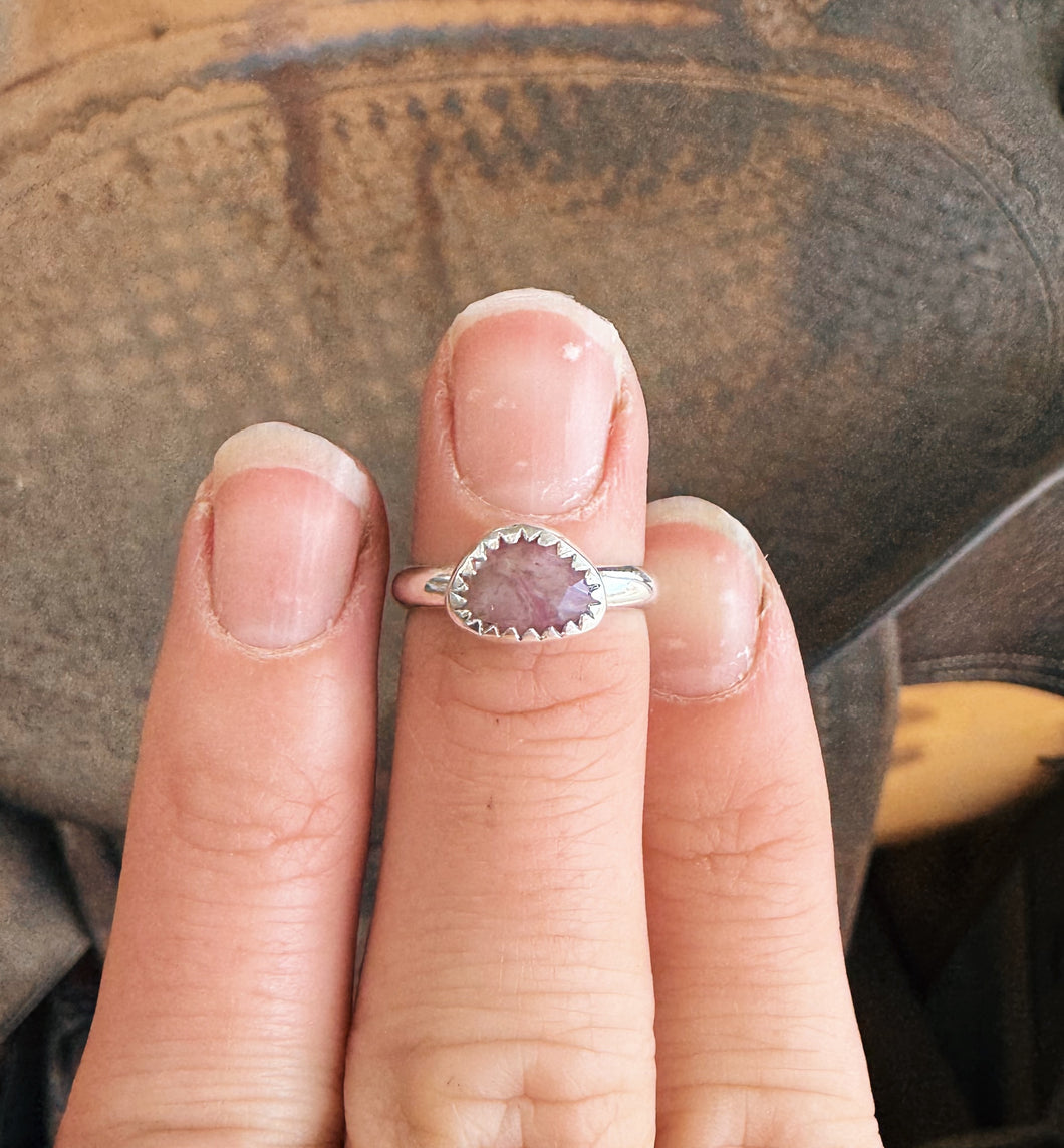 Ruby in Quartz Ring - Size 4.5