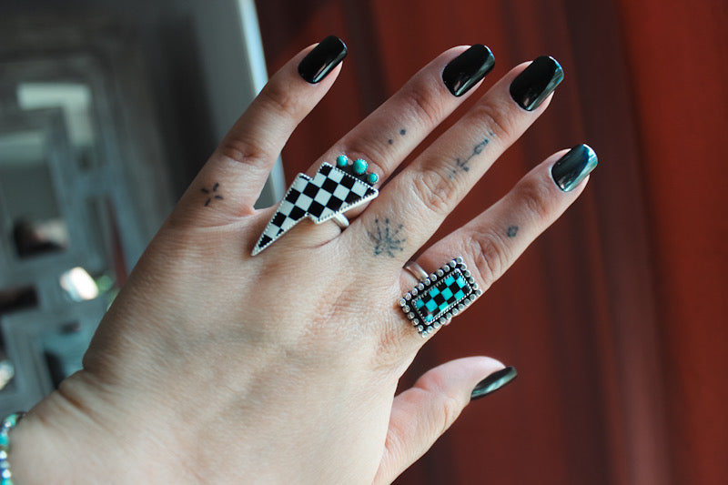 Checkered Bolt Ring