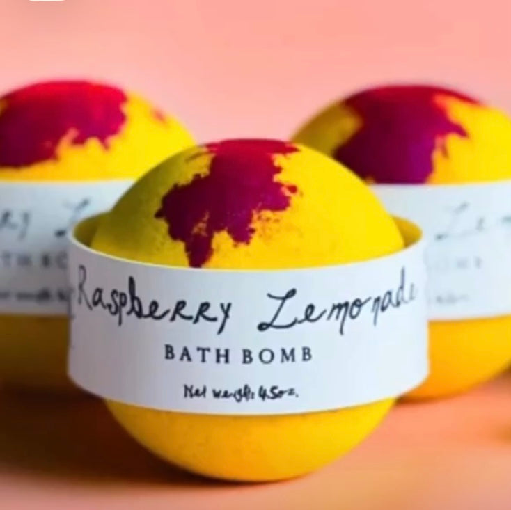 Raspberry Lemonade Bath Bomb
