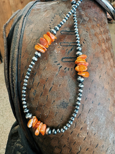 Chunky Spiny Oyster and NP Necklace