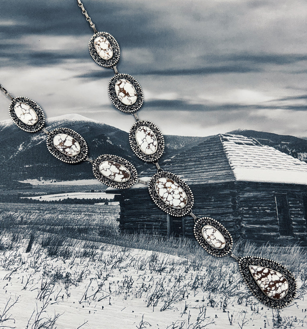 Wild Horse Rose Lariat & Earring Set