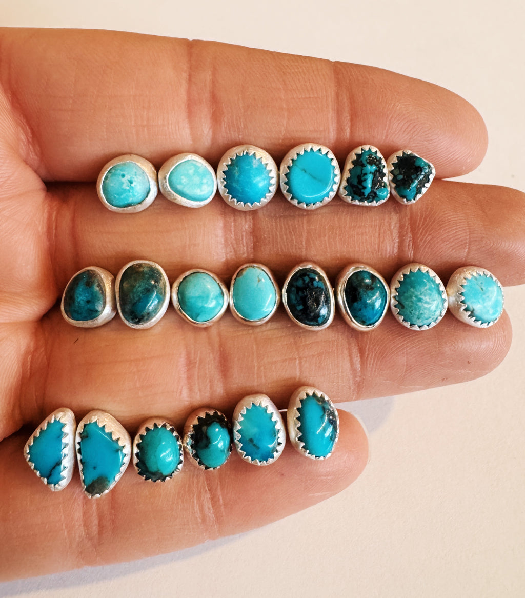 Kingman Turquoise Studs