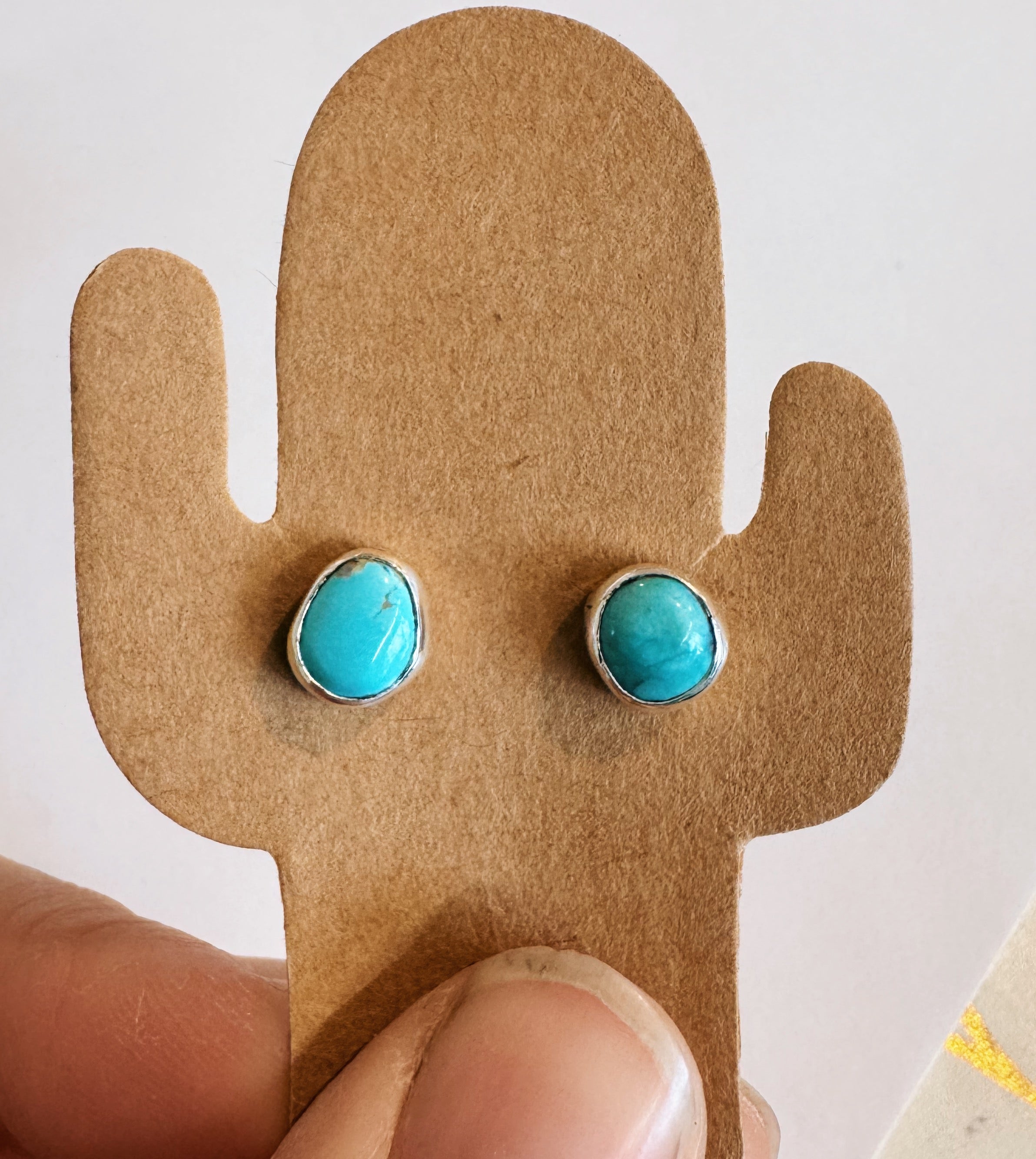 Kingman Turquoise Studs