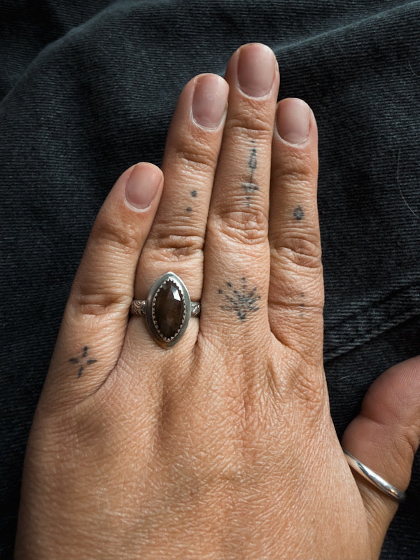 Chocolate Sapphire Ring