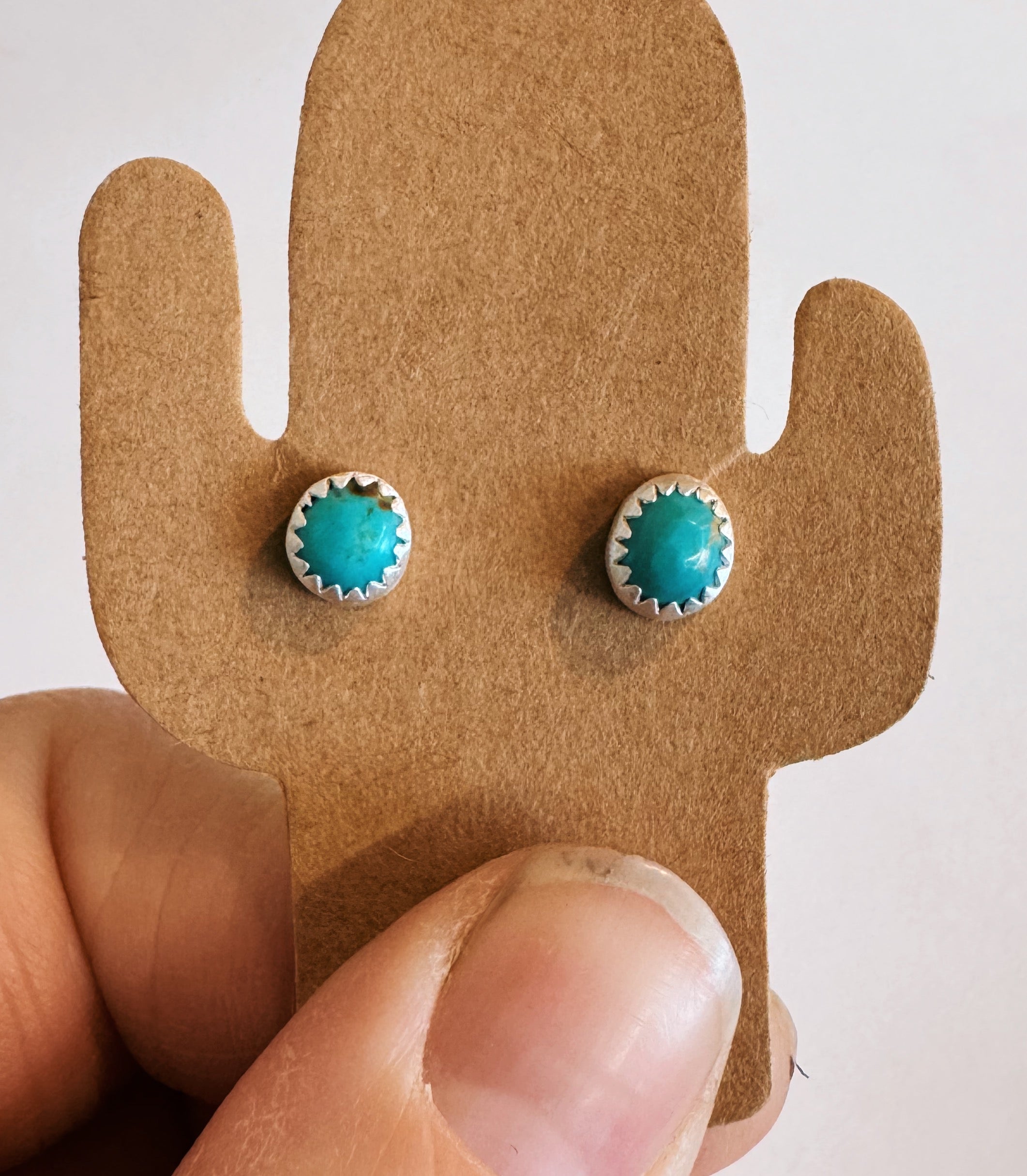 Kingman Turquoise Studs