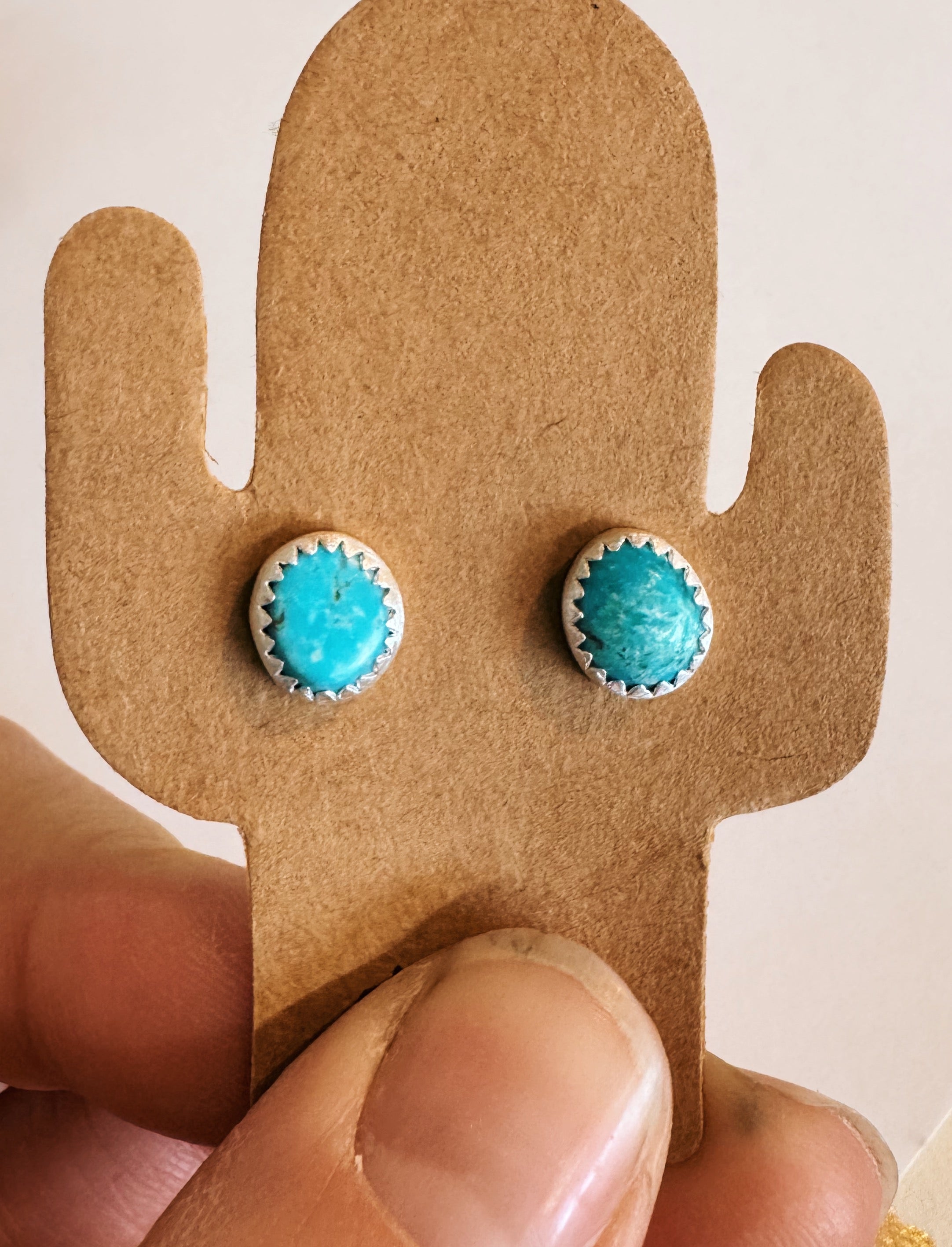 Kingman Turquoise Studs
