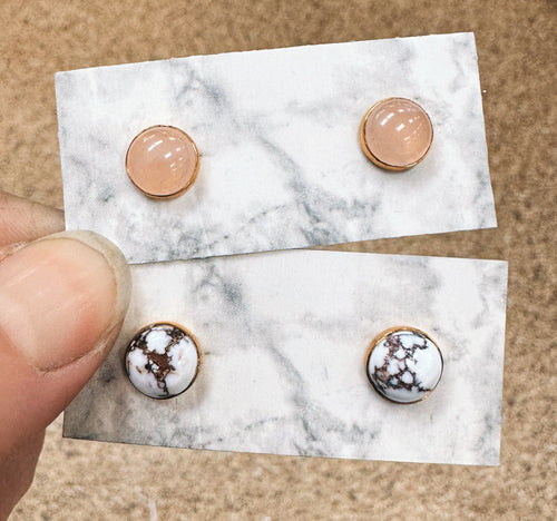 8mm Gold Filled studs